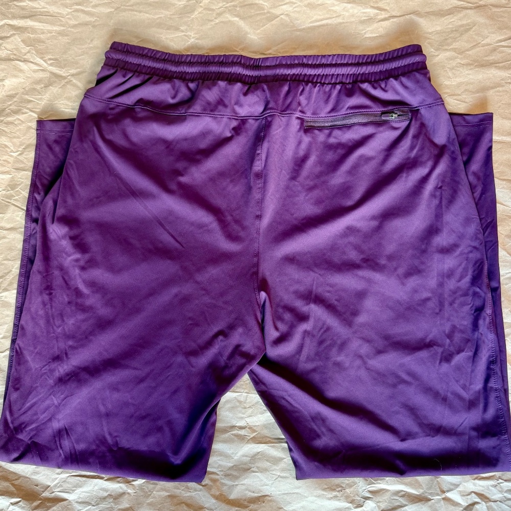 G Gradual Men's Athletic pants with Zipper Pockets size XXXL, Maroon/Burgundy